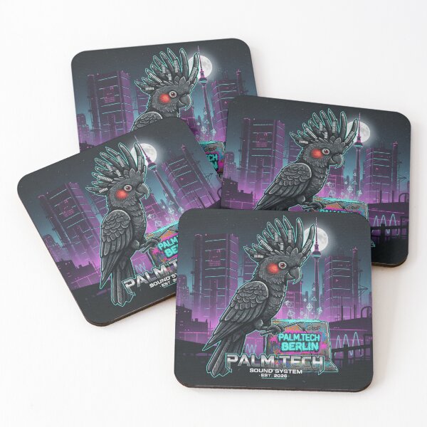 Item preview, Palm Tech Berlin - Cyberpunk Wall Graffiti & Brutalist Techno Art designed and sold by codex antique.