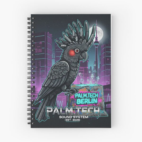 Item preview, Palm Tech Berlin - Cyberpunk Wall Graffiti & Brutalist Techno Art designed and sold by codex antique.