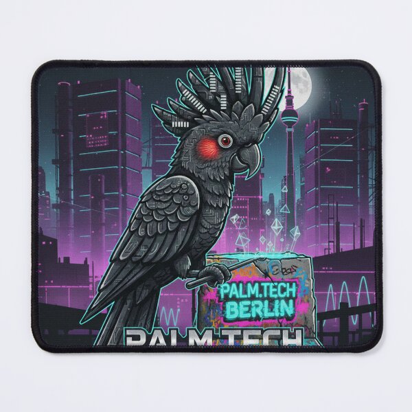 Item preview, Palm Tech Berlin - Cyberpunk Wall Graffiti & Brutalist Techno Art designed and sold by codex antique.