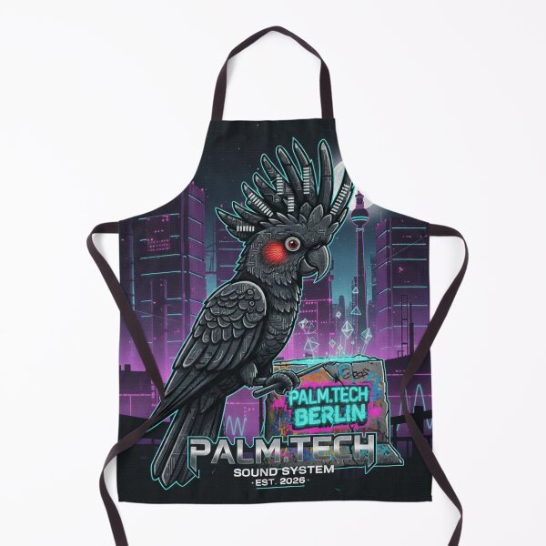 Item preview, Palm Tech Berlin - Cyberpunk Wall Graffiti & Brutalist Techno Art designed and sold by codex antique.