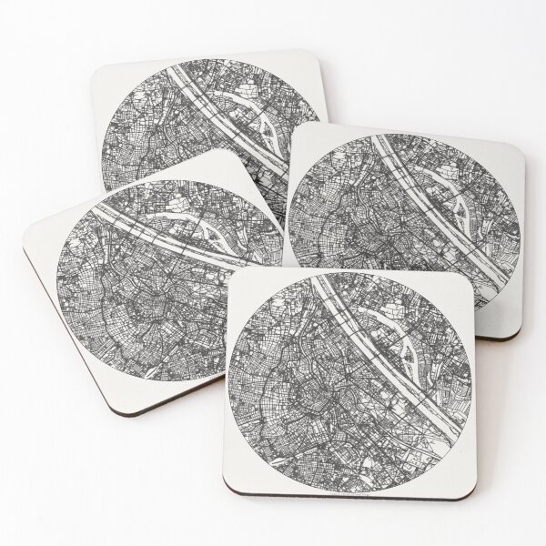 Item preview, Vienna Charcoal Minimalist City Map designed and sold by Design-It-Up.