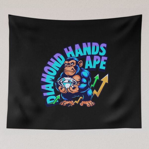 Item preview, Diamond Hands Ape  designed and sold by KapiPrint.