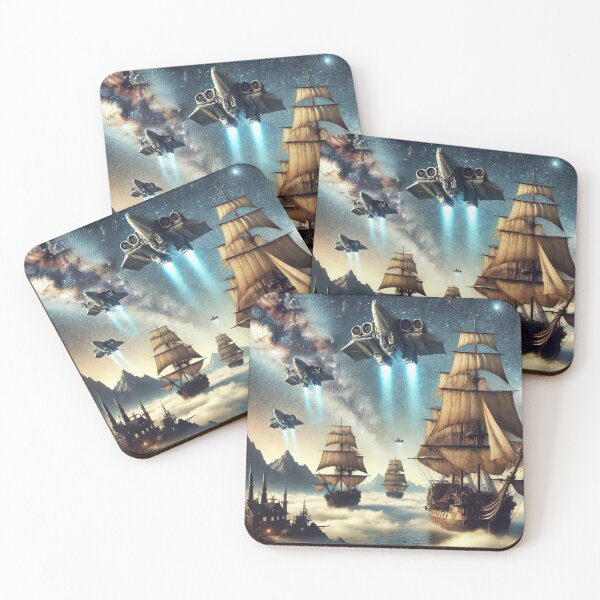 Item preview, Sailing Through the Stars – Time Travel Armada designed and sold by Dogandesighn.