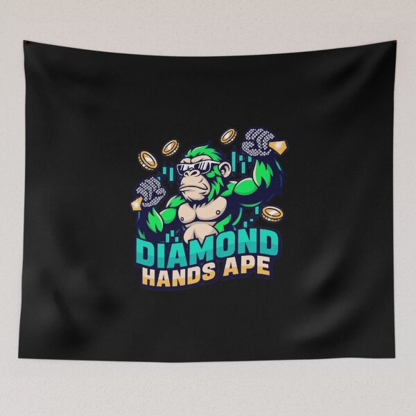 Item preview, Diamond Hands Ape  designed and sold by KapiPrint.