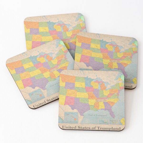 Item preview, United States of Trumpland – Vintage Political Satire Map designed and sold by BB Design Garage.