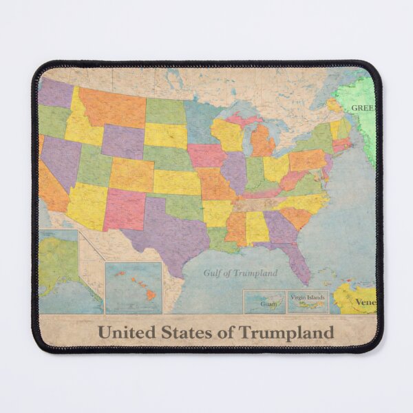 Item preview, United States of Trumpland – Vintage Political Satire Map designed and sold by BB Design Garage.