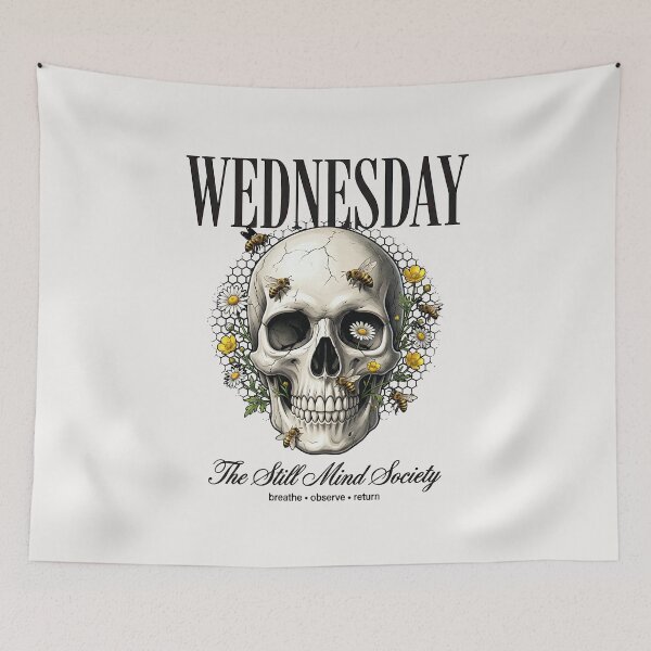 Item preview, Wednesday: Still Mind Skull Bloom designed and sold by Markhor Supply.