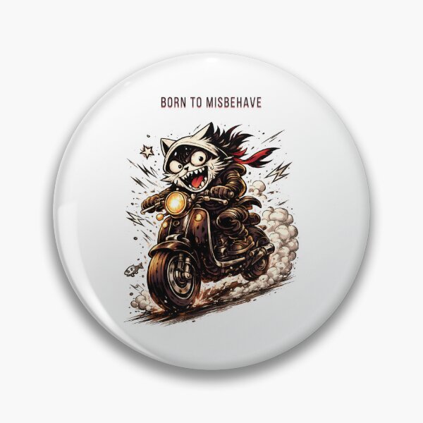 Item preview, Meaw Raider – Chaos Speed Cat Biker Collection designed and sold by WorkXPlay.