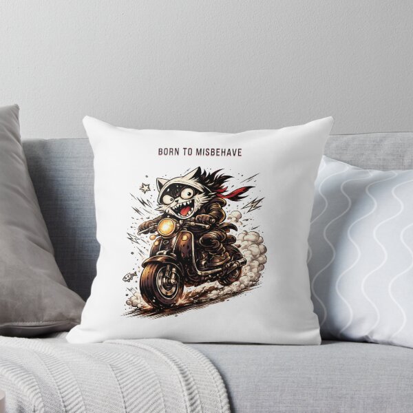 Item preview, Meaw Raider – Chaos Speed Cat Biker Collection designed and sold by WorkXPlay.