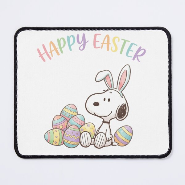Item preview,  Happy Easter, cute snoopy with easter eggs designed and sold by nicnacc.