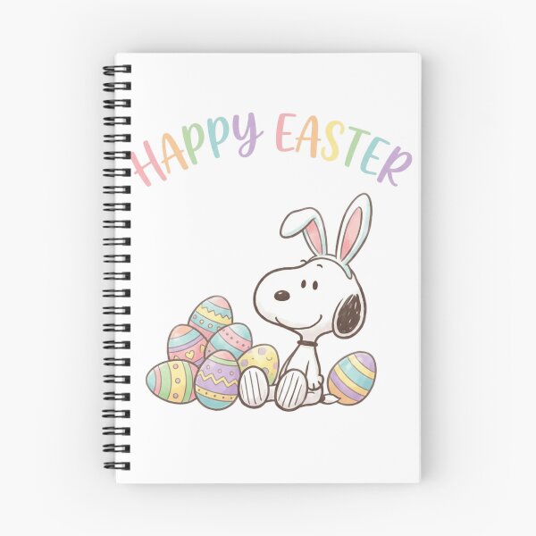 Item preview,  Happy Easter, cute snoopy with easter eggs designed and sold by nicnacc.