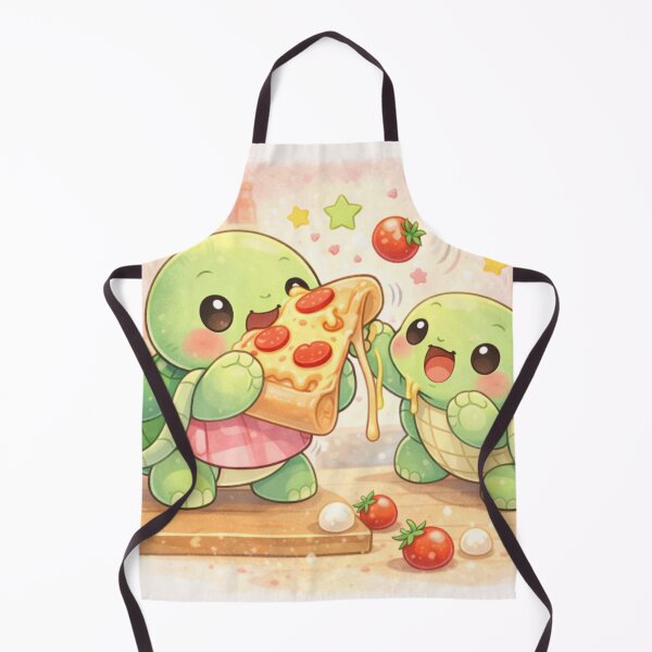 Item preview, Turtle Pizza Party - Kawaii Fun Feast. designed and sold by Lylysun.