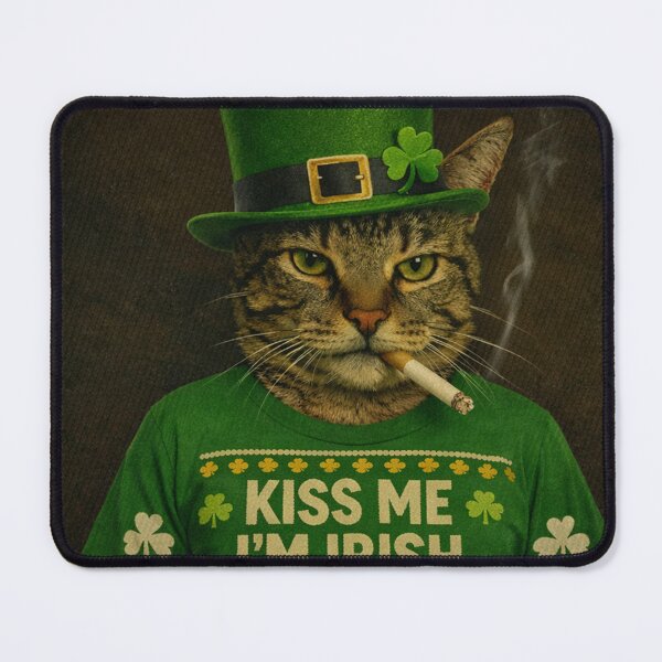 Item preview, St-Patricks-day cat designed and sold by jolihanot.