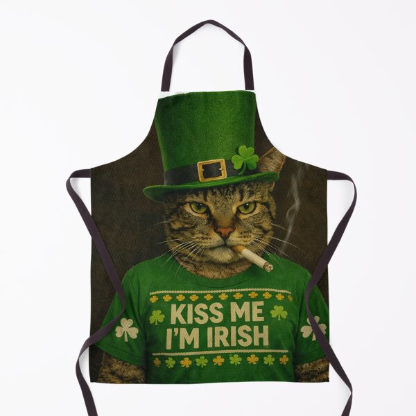 Item preview, St-Patricks-day cat designed and sold by jolihanot.