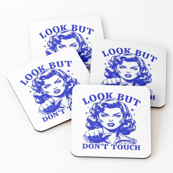 Item preview, Retro “Look But Don’t Touch” Woman Art – Bold Feminine Empowerment Pop‑Art Statement Design designed and sold by Bright Nest Studio.