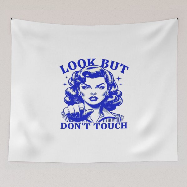 Item preview, Retro “Look But Don’t Touch” Woman Art – Bold Feminine Empowerment Pop‑Art Statement Design designed and sold by Bright Nest Studio.