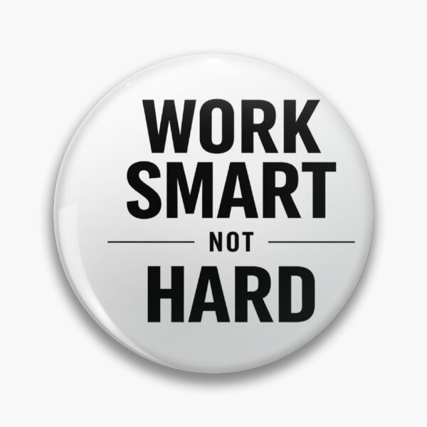 Item preview, Work Smart Not Hard Poster – Minimalist Office Wall Art Motivation Print designed and sold by Talkdesign.