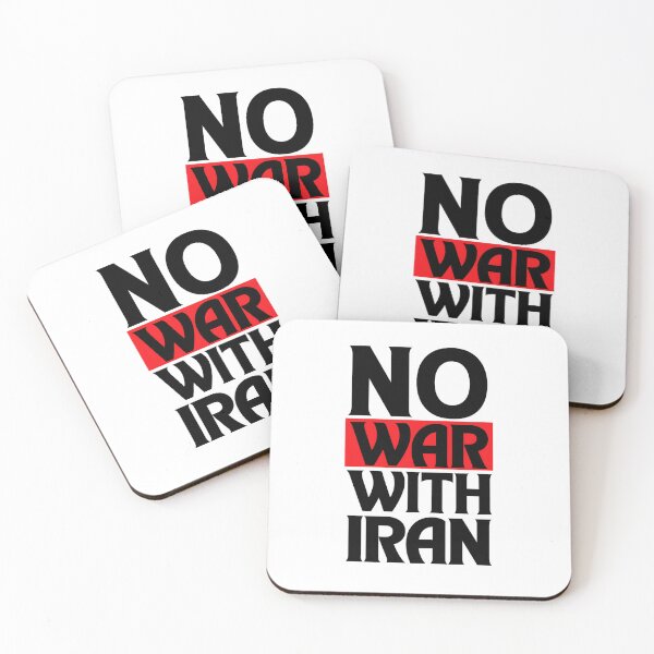 Item preview, No War With Iran Protest Typography designed and sold by vogelnerves.