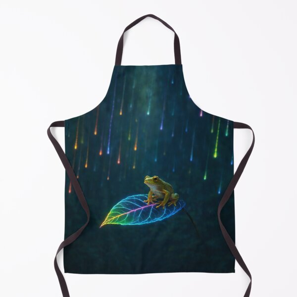 Item preview, Frog Beneath the Neon Meteor Shower designed and sold by PurrfectWhisper.
