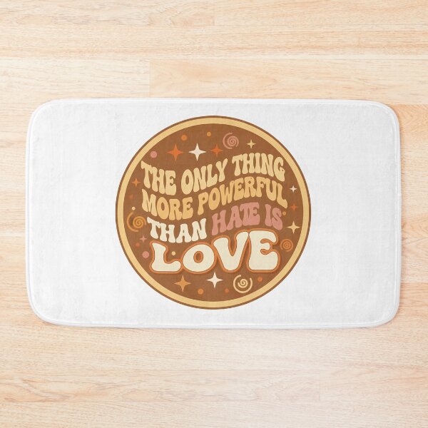 Item preview, The Only Thing More Powerful Than Hate Is Love Retro Sticker designed and sold by Lu7u.