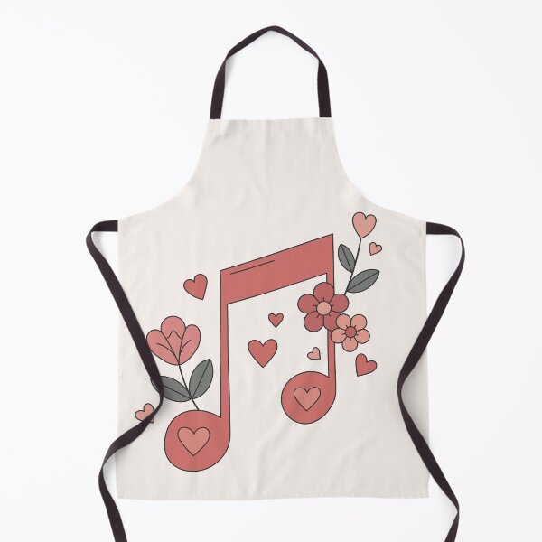 Item preview, Romantic Heart Floral Music Note designed and sold by risingrocket.