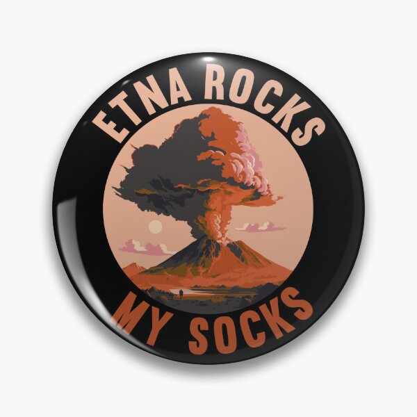 Item preview, Sicily Volcano ETNA ROCKS MY SOCKS designed and sold by Carl's Clothing.