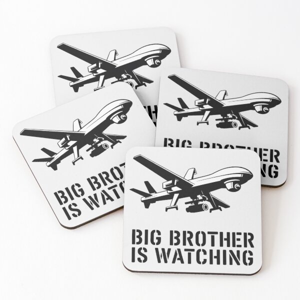 Item preview, Banksy Style Drone - Big Brother Is Watching You designed and sold by 123ks.