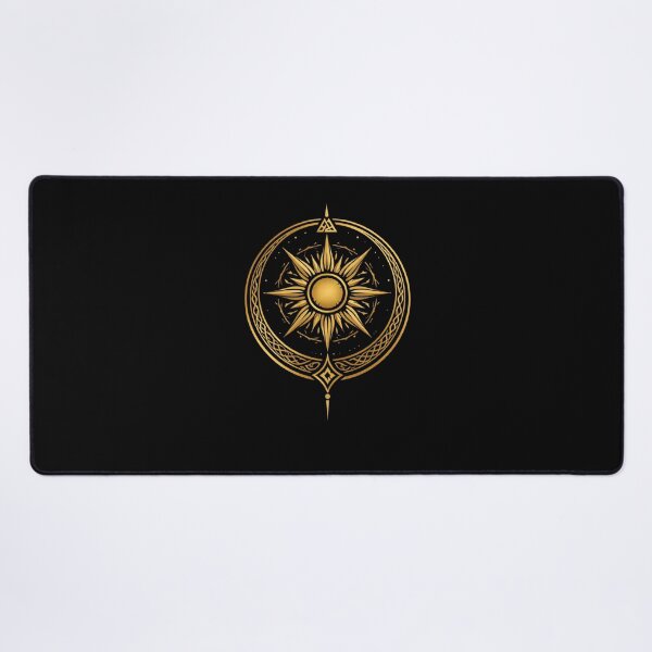 Item preview, Viking Sun Symbol Shirt – Norse Solar Gold Emblem by Oblivion Rise designed and sold by OblivionRise.