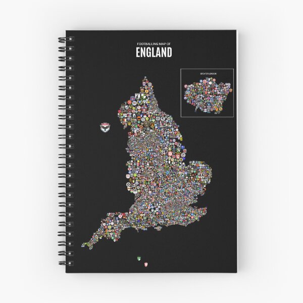 Item preview, Mens Footballing Map of England (Greater London Detail Map) designed and sold by Footy-Maps.