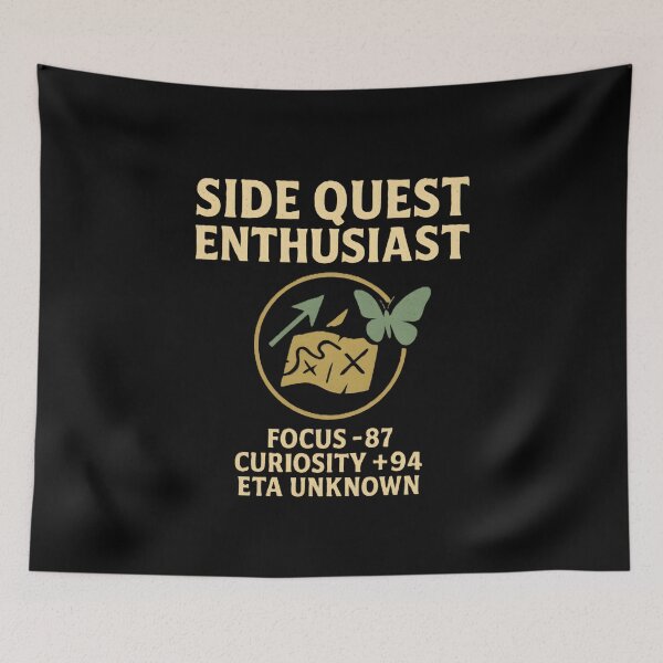 Item preview, Side Quest Enthusiast – RPG Humour Tee for Adventurers designed and sold by WhisperFrame.