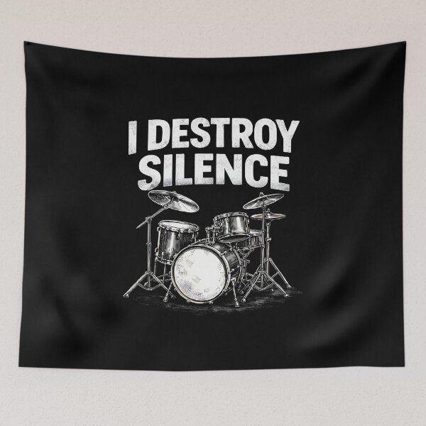 Item preview, I destroy silence funny drumming designed and sold by JODYSMORGAN.