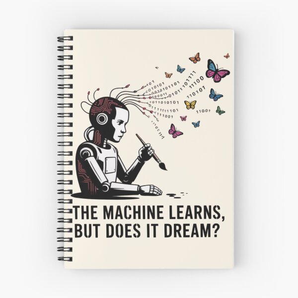 Item preview, Machine Learning - The Machine Learns, But Does It Dream? designed and sold by 123ks.