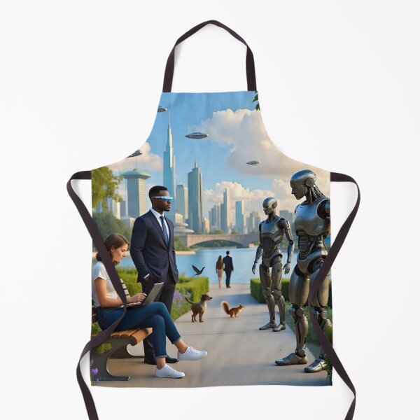 Item preview, Urban Park 2045: Human–AI Coexistence in a Sustainable Smart City designed and sold by Livio Oliveira.