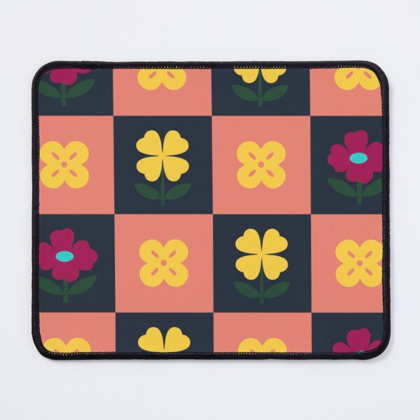 Item preview, Retro Checkerboard Floral Pattern designed and sold by 0606PM.