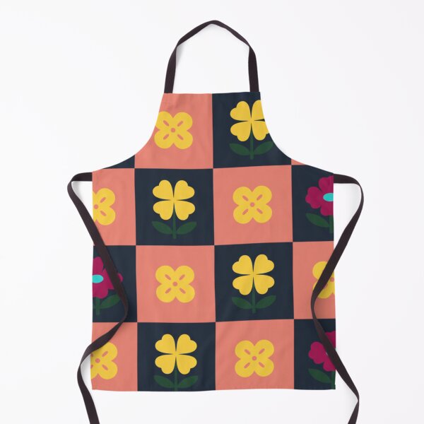 Item preview, Retro Checkerboard Floral Pattern designed and sold by 0606PM.