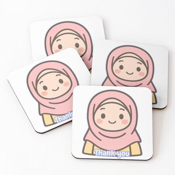 Item preview, Alhamdulillah Cute Muslim Sticker designed and sold by StickerMoodLab.