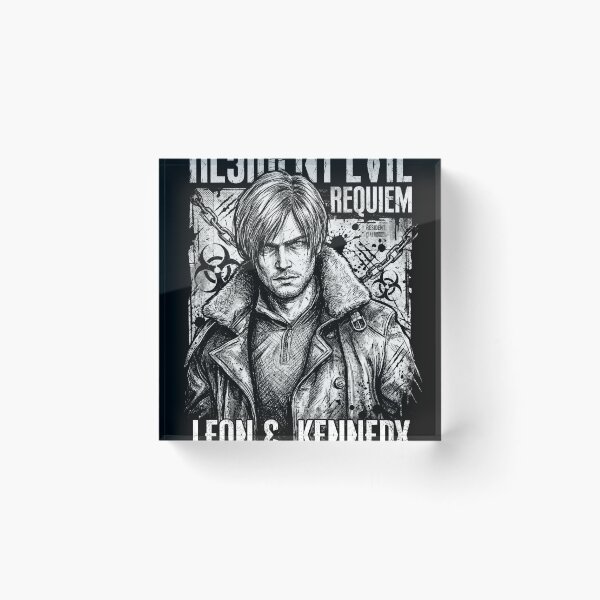 Item preview, Leon S Kennedy Resident Evil Requiem BW Deisgn designed and sold by Senpaiwaves.
