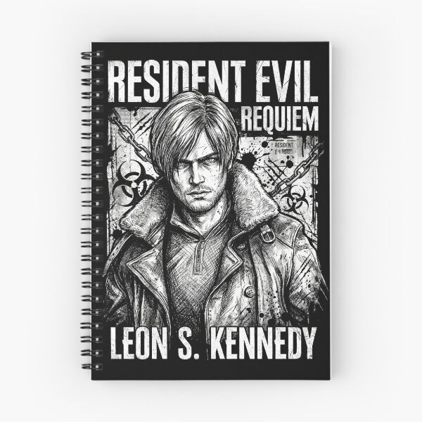 Item preview, Leon S Kennedy Resident Evil Requiem BW Deisgn designed and sold by Senpaiwaves.