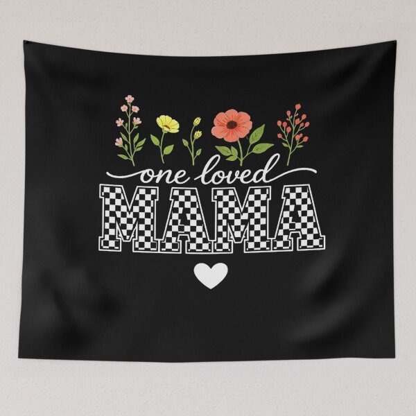 Item preview, One Loved Mama Mother's Day Mom Funny Checkered Floral  designed and sold by clothesy7.