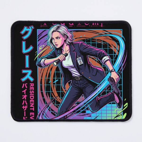 Item preview, Cyberpunk Synthwave Retro Grace Ashcroft Resident Evil Protagonist 2026 designed and sold by Senpaiwaves.