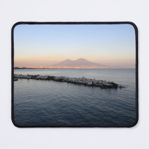 Item preview, Pastel Sunset Naples Bay with Mount Vesuvius designed and sold by Anita's & Bella's Art.