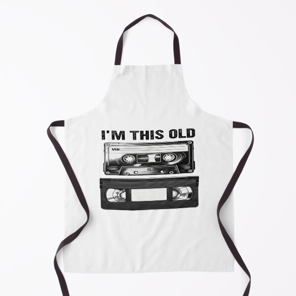 Item preview, “I’m This Old” Retro Cassette & VHS Art – Nostalgic Analog Media Throwback Illustration designed and sold by Bright Nest Studio.