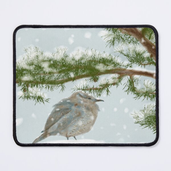 Item preview, An adorable bird in the snow designed and sold by greenPQBstudio.