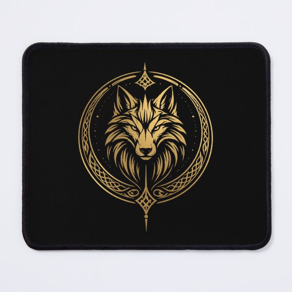 Item preview, Viking Wolf Symbol Shirt – Norse Gold Wolf Emblem by Oblivion Rise designed and sold by OblivionRise.