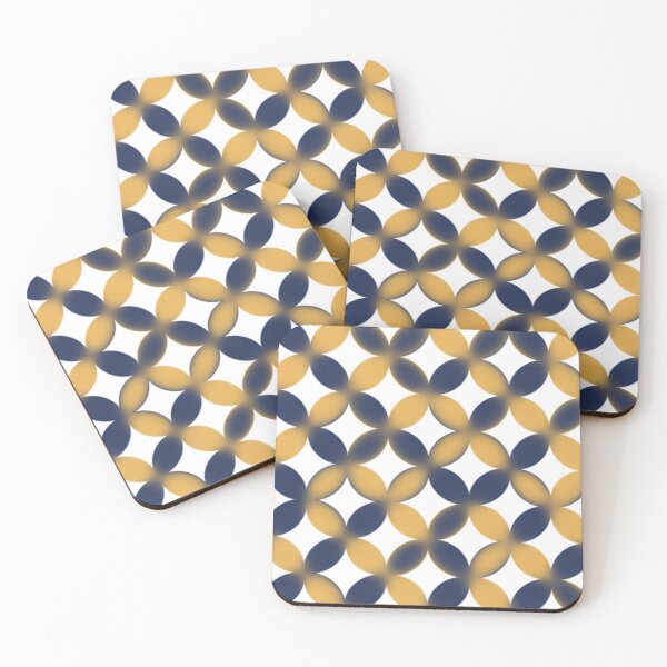 Item preview, Golden Ellipses – Retro Geometric Pattern designed and sold by tviyluv.