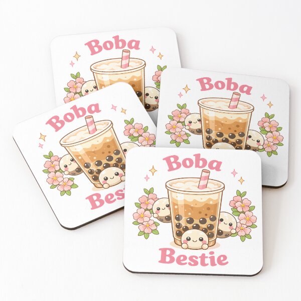 Item preview, Boba Bestie – Cute Kawaii Bubble Tea Best Friend Design designed and sold by Luvahawb.
