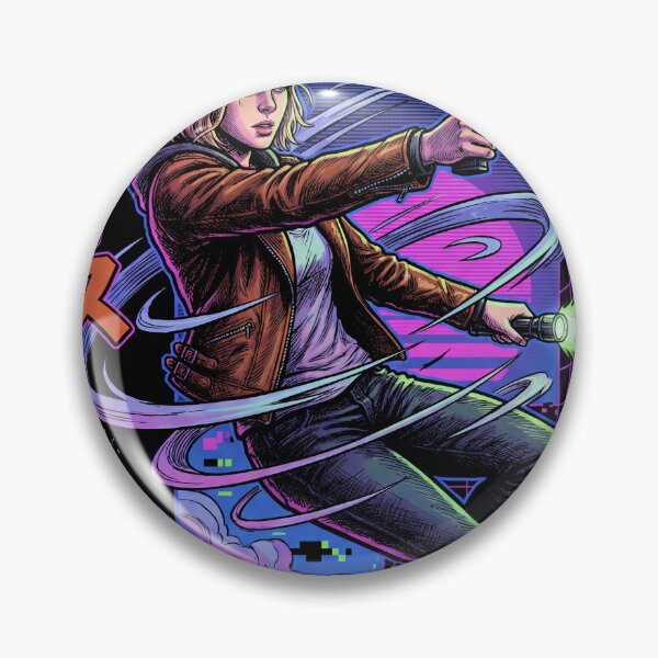 Item preview, Cyberpunk synthwave Retro Grace Ashcroft RE9 Alyssa Outbreak Connection designed and sold by Senpaiwaves.