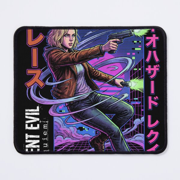 Item preview, Cyberpunk synthwave Retro Grace Ashcroft RE9 Alyssa Outbreak Connection designed and sold by Senpaiwaves.