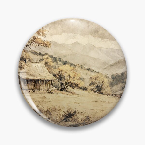 Item preview, Mountain Lake Cabin Rustic Landscape designed and sold by MalDezCy.