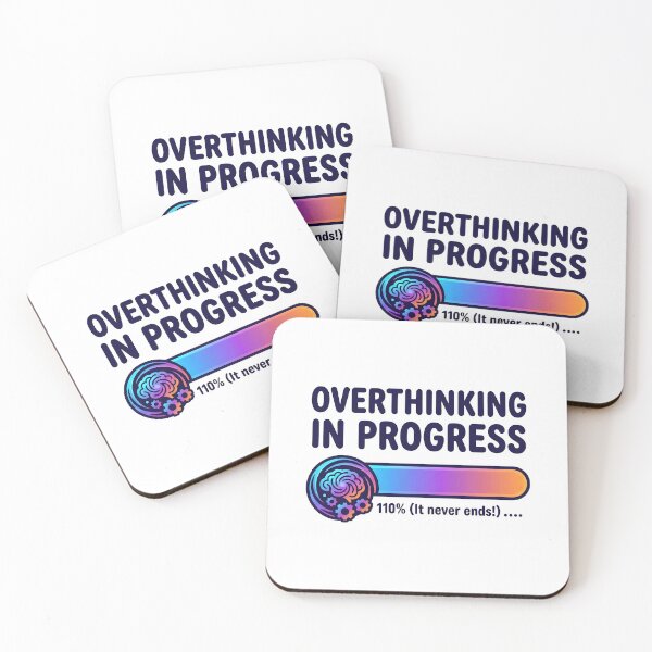 Item preview, overthink, thoughts, stress, mental health, mindfulness designed and sold by TrueArtVibes.